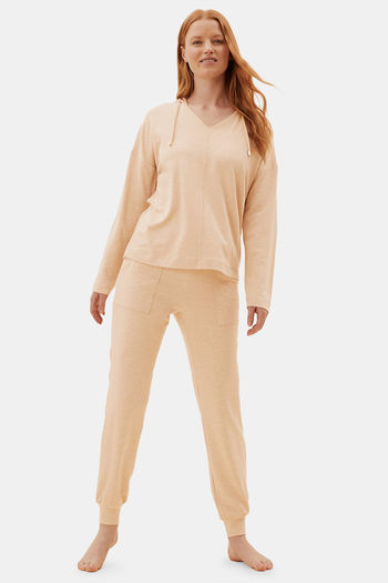 Buy Marks Spencer Polyester Pyjama Caramel Mix at Rs.1099